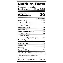 Tabla nutricional.