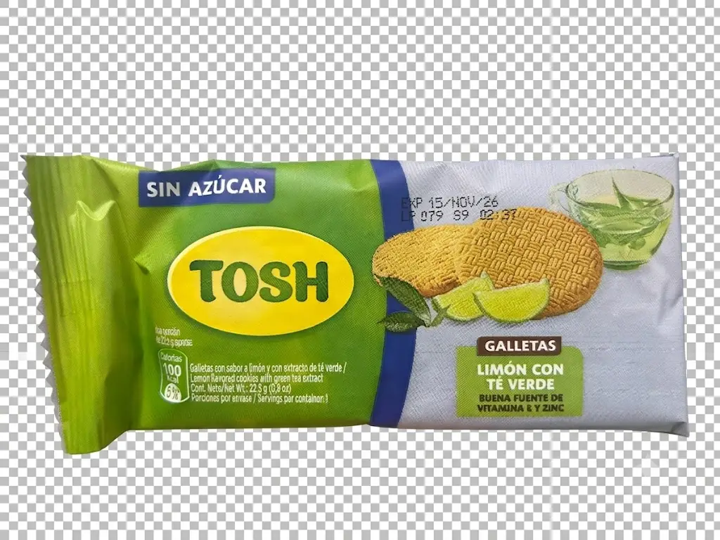 Galletas Limón con Té Verde - TOSH - Individual