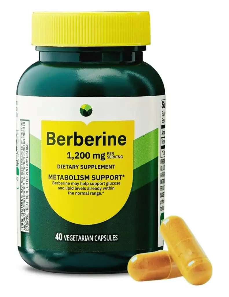 Berberina (Suplemento Dietético de Apoyo Al Metabolismo) - SPRING VALLEY - 1200 mg/40 Unidades