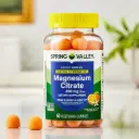 Gomitas de Citrato de Magnesio Extra Fuerte (Apoyo a la Salud Ósea y Muscular) Sabor Vainilla/Naranja - SPRING VALLEY - 250 Mg/60 Unidades