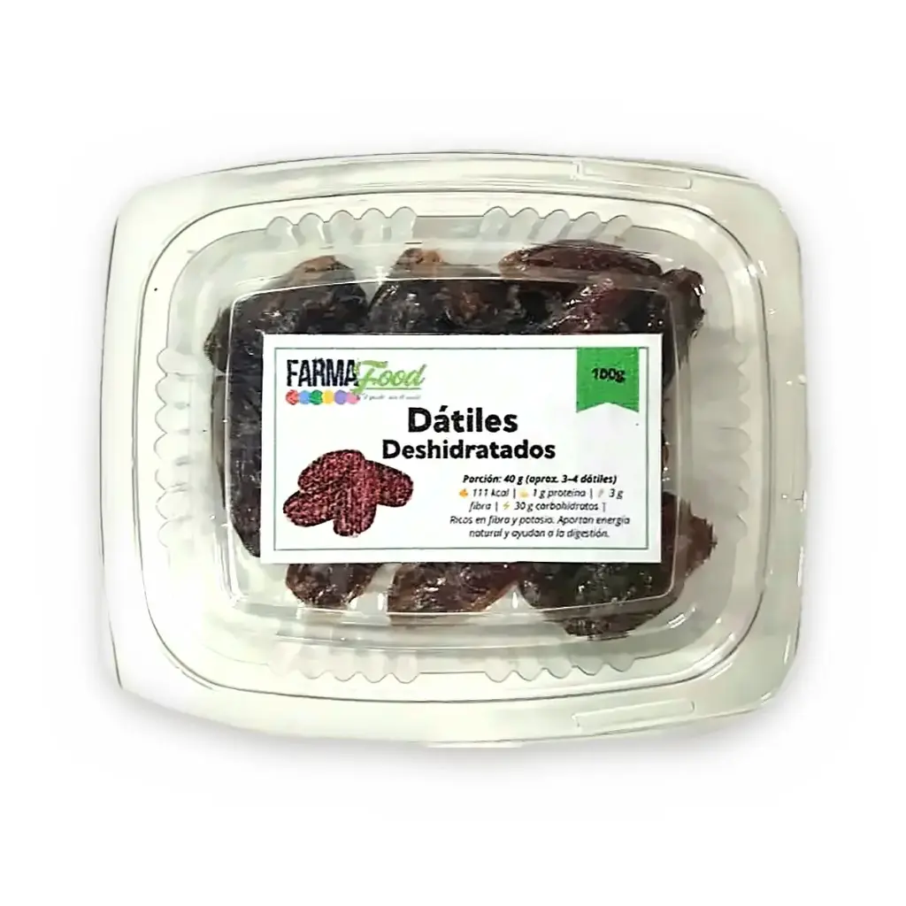Dátiles Deshidratados, 100g - FARMAFOOD 