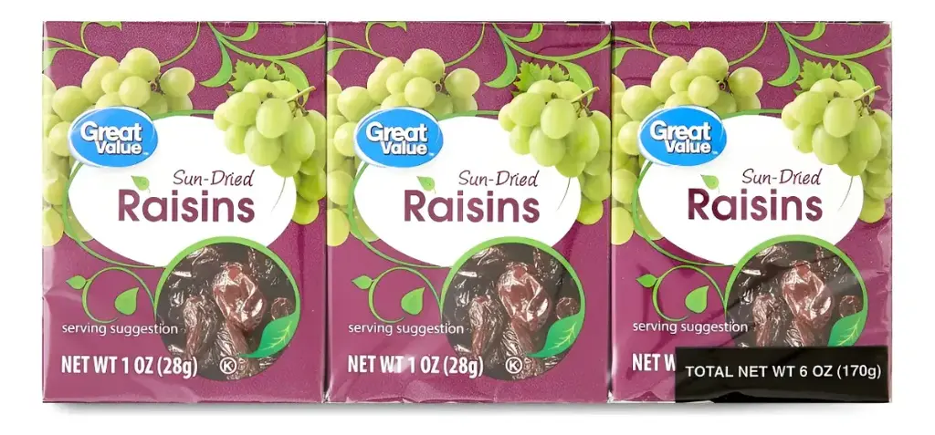 Pasas - Great Value - 28g (cajita)