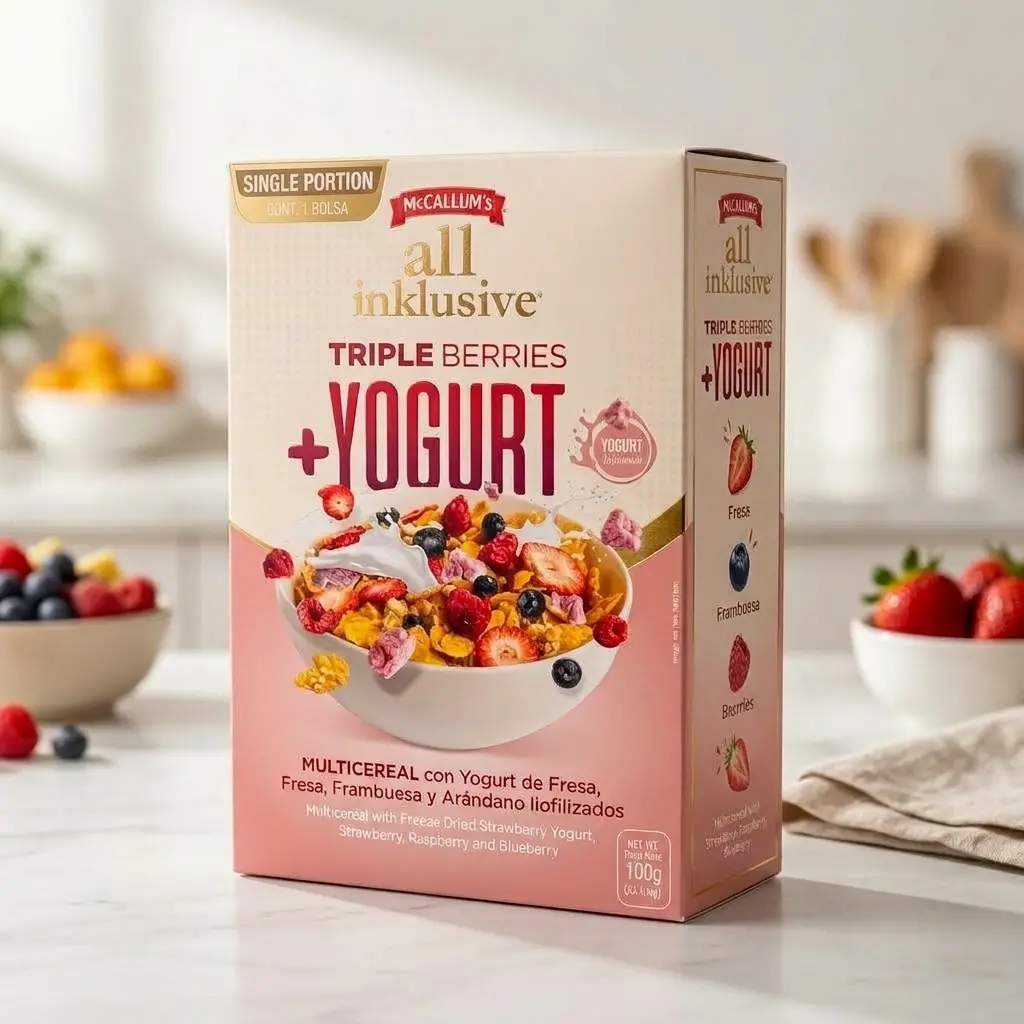 Cereal "All Inklusive Triple Berries + YOGURT" - McCallum's - 1000g (grande)