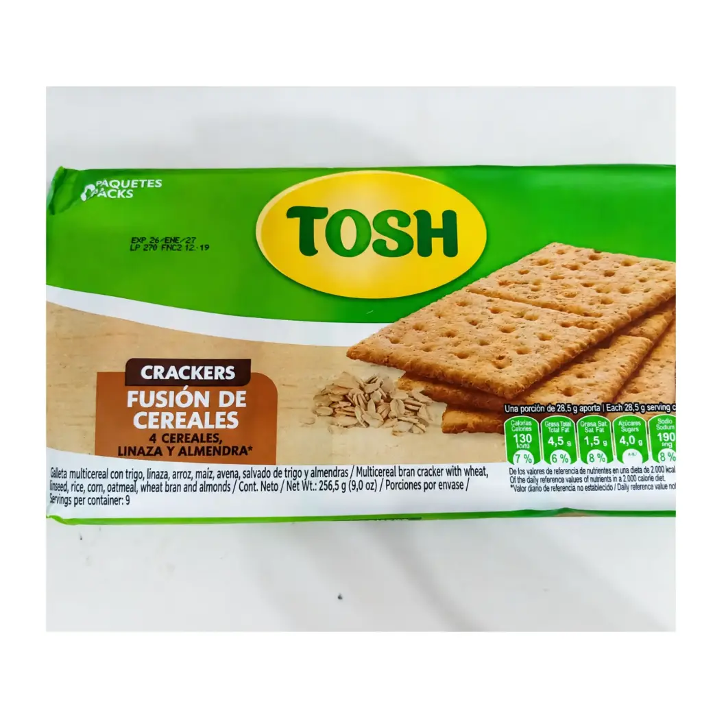 Galletas Crackers - TOSH - Paquete de 9