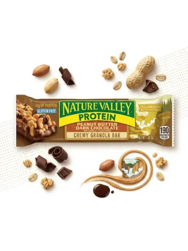 Barritas de Proteína 40g "Sabor Mantequilla de Maní y Chocolate Negro"- NATURE VALLEY