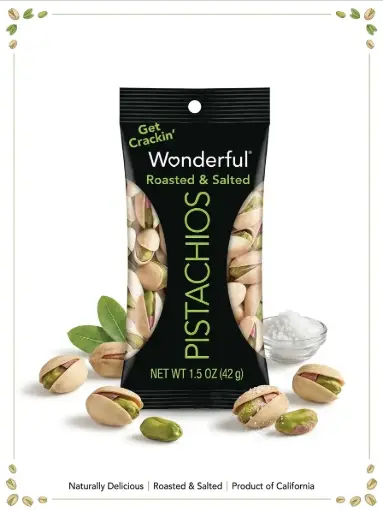 Pistachos Horneados con Sal 42g - WONDERFUL