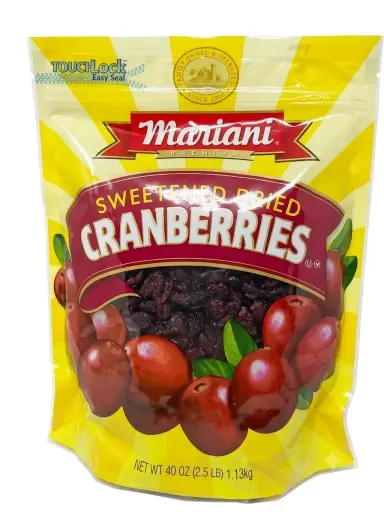 Sweetened Dried - Arándanos Rojos Endulzados 2.5 Lb 