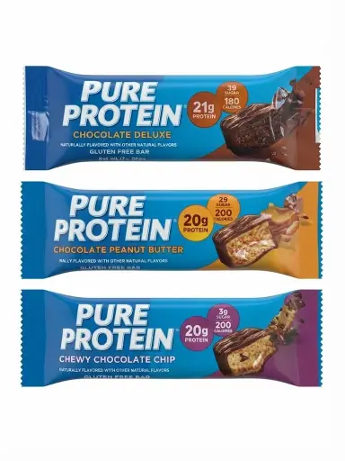 Barras de Proteína (20g de proteína) - PURE PROTEÍN - 50g totales