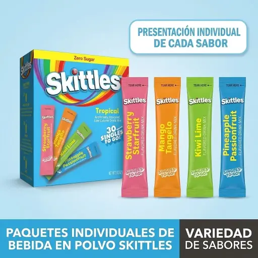 Mezcla de Bebida en Polvo estilo Cóctel sin Azúcar y sin Alcohol - MARGARITAVILLE - Sobres Individuales