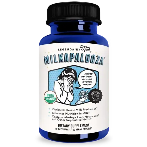 Milkapalooza (Suplemento natural para aumentar y enriquecer la producción de leche materna) - LEGENDARY MILK - 60 Capsulas