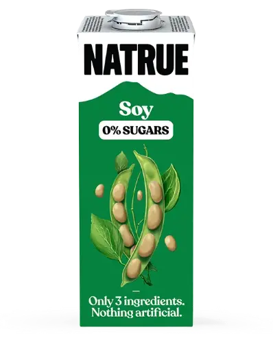 Bebida/Leche de Soya Sin Azúcar - NATRUE - 1 Litro