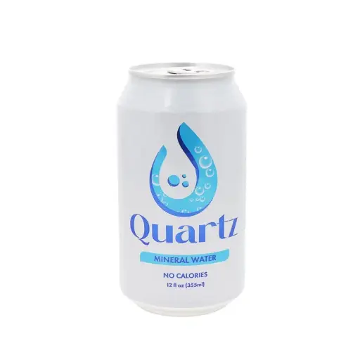 Agua Mineral Gasifificada Sin Azúcar - QUARTZ - Lata de 355 ML