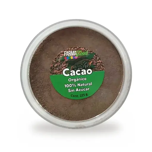 Cacao Orgánico 100% Natural Sin Azúcar - FARMAFOOD - 225g (Panita)
