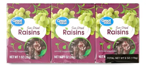 Pasas - Great Value - 28g (cajita)
