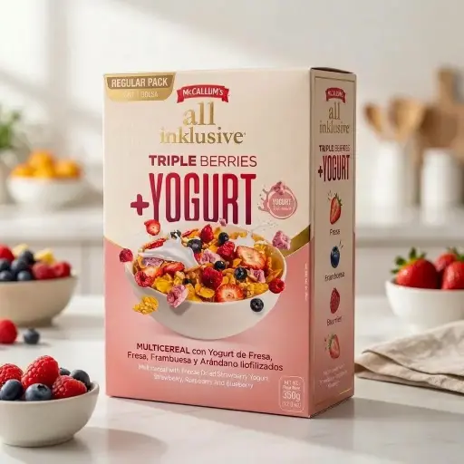 Cereal "All Inklusive Triple Berries + YOGURT" - McCallum's - 350g (pequeño)