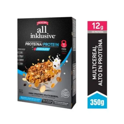 Cereal "All Inklusive" Proteina+Chocolate - McCallum's - 350g (pequeño)
