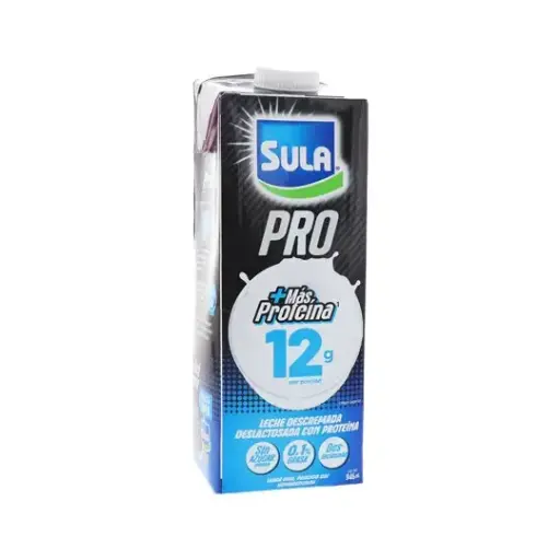 Leche PRO Descremada Deslactosada con 12g de Proteína - SULA - 1 Lt.